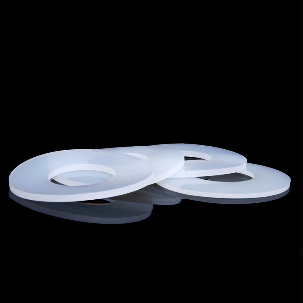 3MM THICK WHITE SILICONE HIGH TEMP FLAT RING RUBBER WASHER SEAL GASKETS