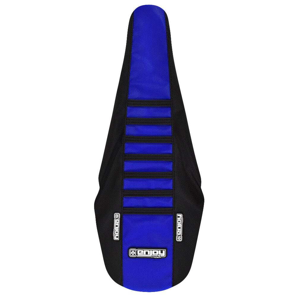 2002-2014 Yamaha YZ 125/250 Seat Cover By Enjoy MFG BLACK BLUE BLACK RIBS #67