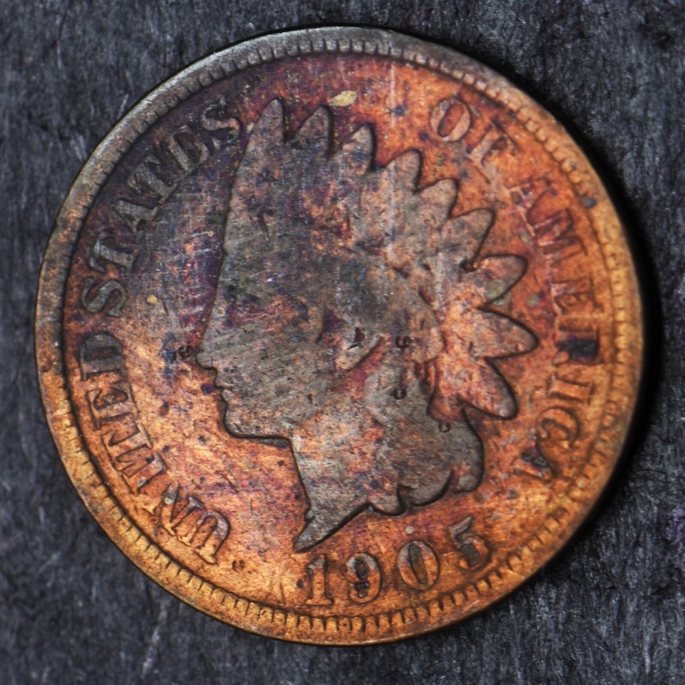 1905 "Toned" Indian Head Cent 1C- COINGIANTS -