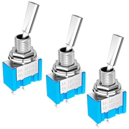 Mini Toggle Switch SPST Miniature Small Flat Toggle Switch ON/Off 2 MTS-101-F1