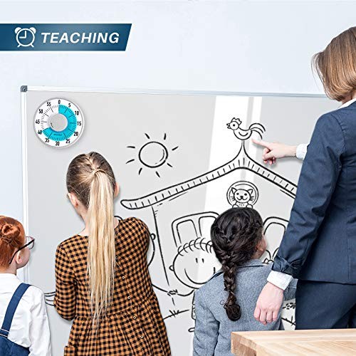 60-Minute Visual Timer 6-Inch Mechanical Countdown Timers for Teaching, Blue