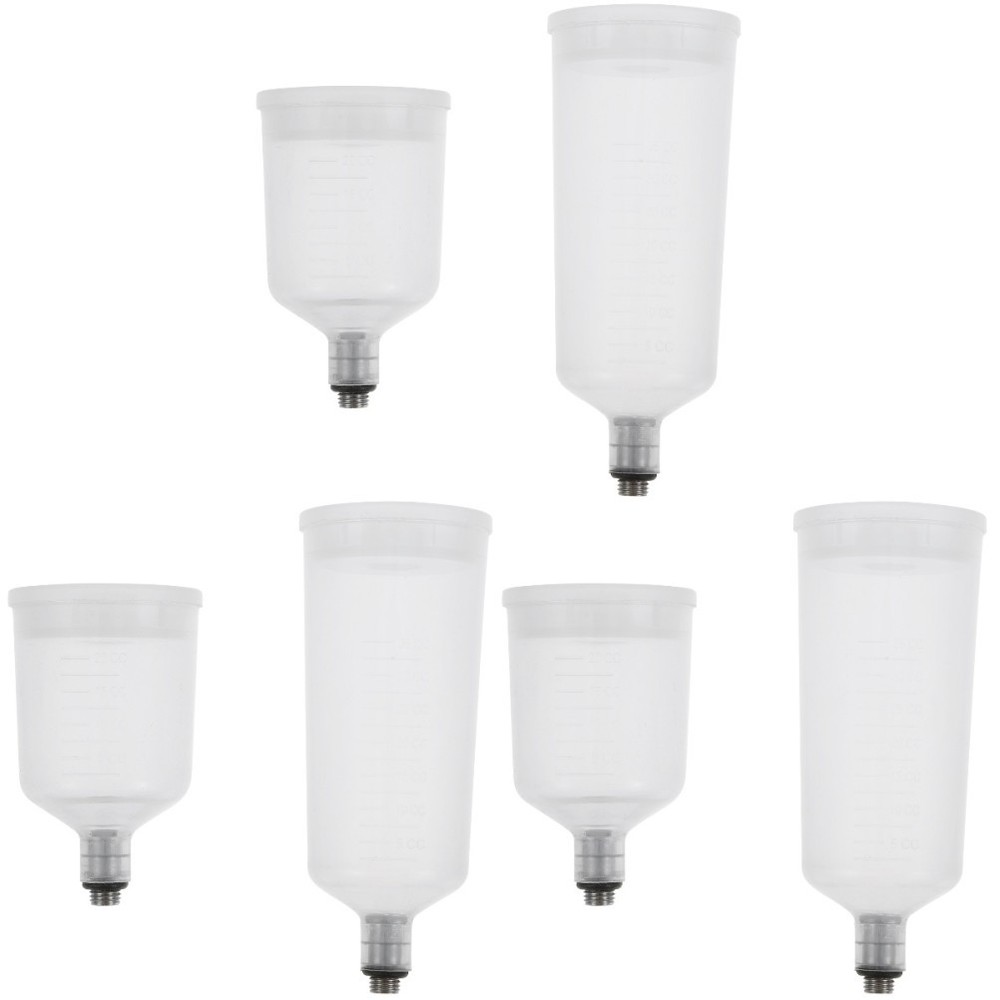 3 Pack Mini Plastic Paint Cups Airbrush Bottles Pot Spray Container