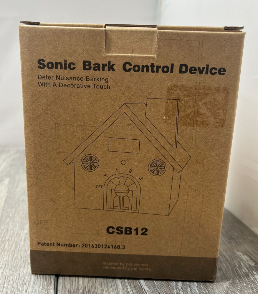 CSB10 / CSB12 Outdoor Sonic Bark Control Device, 50 FT Range, Assorted Design