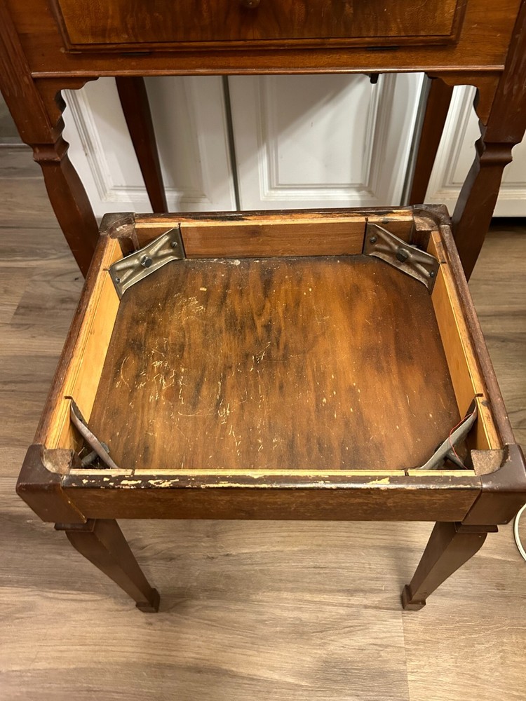 Singer Sewing Machine 1951 with custom table, stool, and accessories