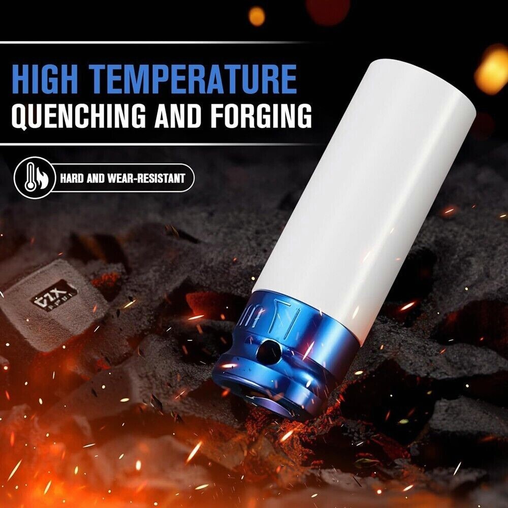 17-27mm 1/2" Drive Wheel Protector Impact Socket Metric Impact Socket Tool Set