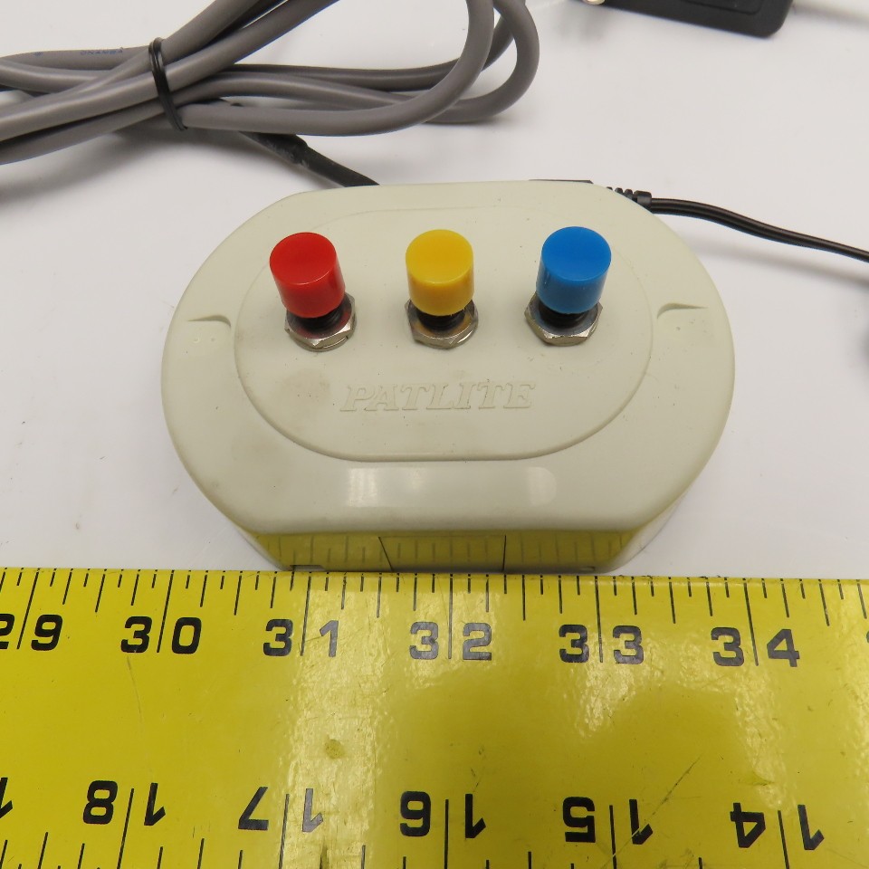 Patlite HSST-312-RYG 120V Red Green Yellow Selectable Andon Light Stack