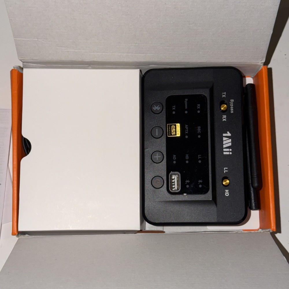 1Mii B03S Bluetooth 5.3 Transmitter/Receiver for TV, PC, Old Stereo, Etc