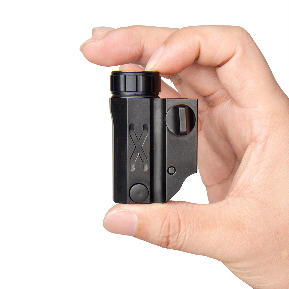 Compact LED Pistol Light Tactical Rail Mounted Gun Weapon Flashlight For Glock