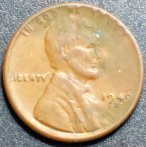 1949 D ERROR PENNY WEAK DIE 207