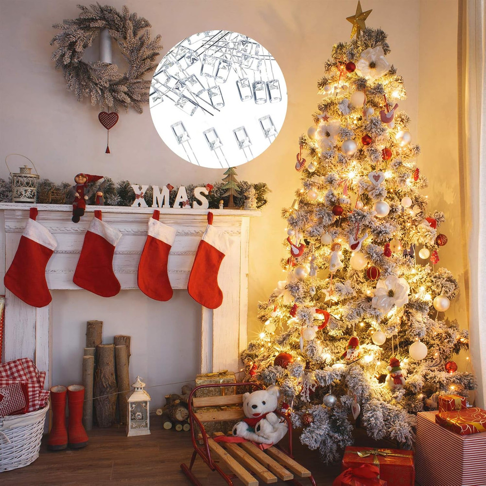 180 Pcs Christmas LED 5mm String Light Mini Replacement Bulb Energy Efficient...