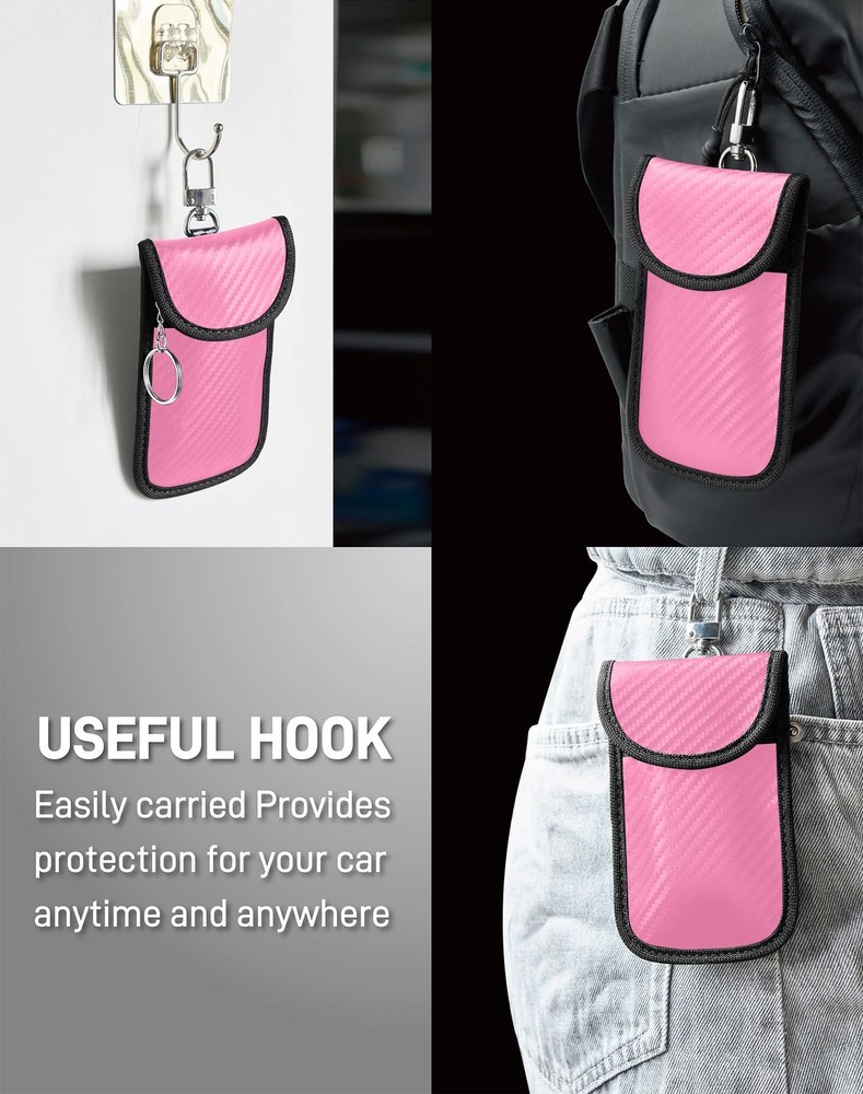 Faraday Key Fob Signal Blocking Pouch 2 Pack