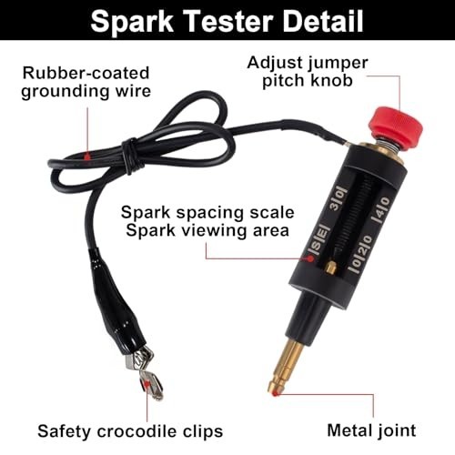 2 PCS Adjustable Spark Plug Tester & Ignition Coil Checker, Auto Diagnostic Tool
