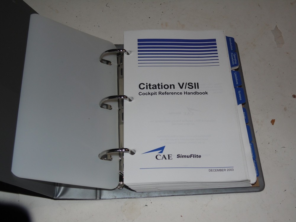 Citation V / SII Cockpit Reference Handbook 2003