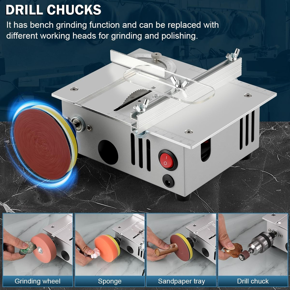 Mini Table Saw,Mini Table Saws for Crafts, Mini Multi Functional Table Saw, Dual