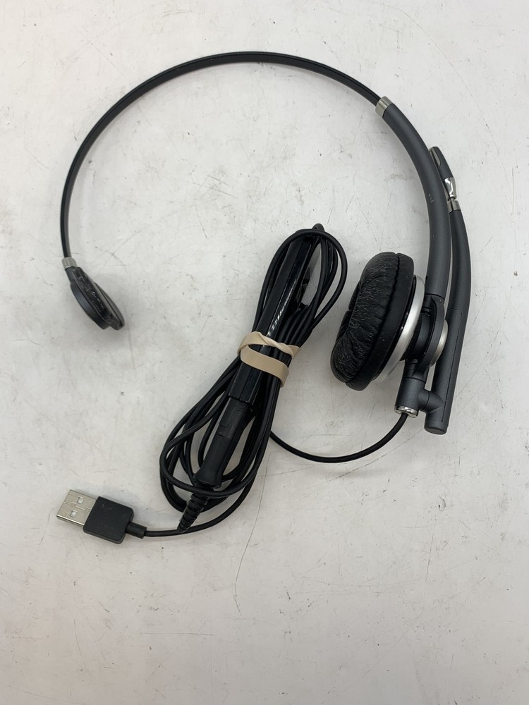 Plantronics One Ear Headset w/ Polycom DA80 USB audio Processor ~ FREE S/H