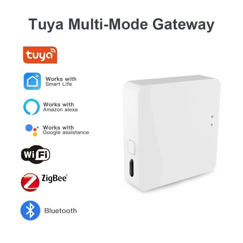 Tuya Multi Mode ZigBee Bluetooth Gateway Hub Wireless Smart Home Appliance Alexa