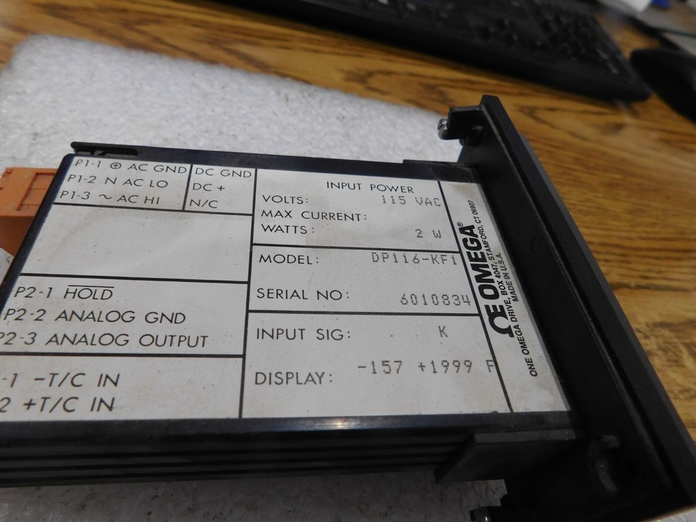 Omega Engineering Model: DP116-KF1 Panel Meter