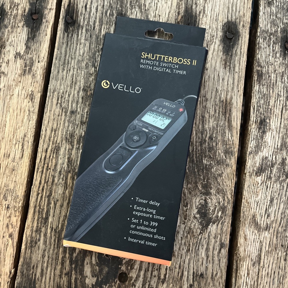 VELLO Shutterboss Version II Remote Switch Digital Timer RC-N2II for Nikon