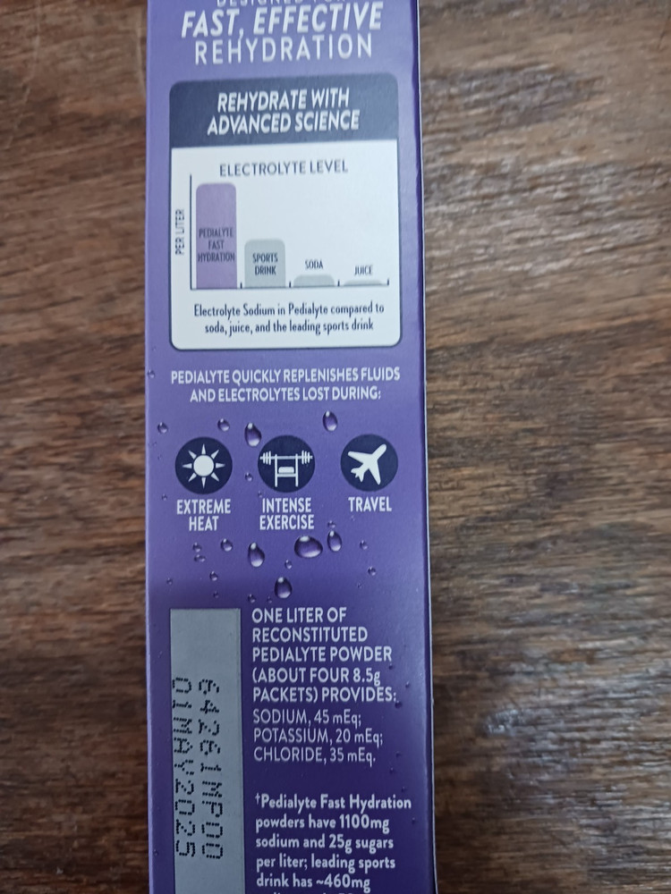 Pedialyte Electrolyte Powder Packets Grape 24 Packets(5/25)