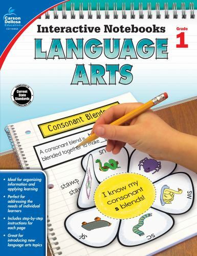 Language Arts, Grade 1 (Interactive Notebooks) - Paperback - GOOD