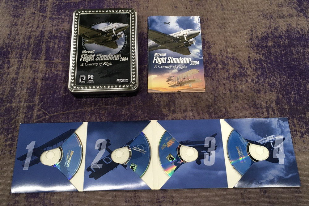 Microsoft 5 Pack PC Games CD-ROM Flight Simulator Custom Bundle