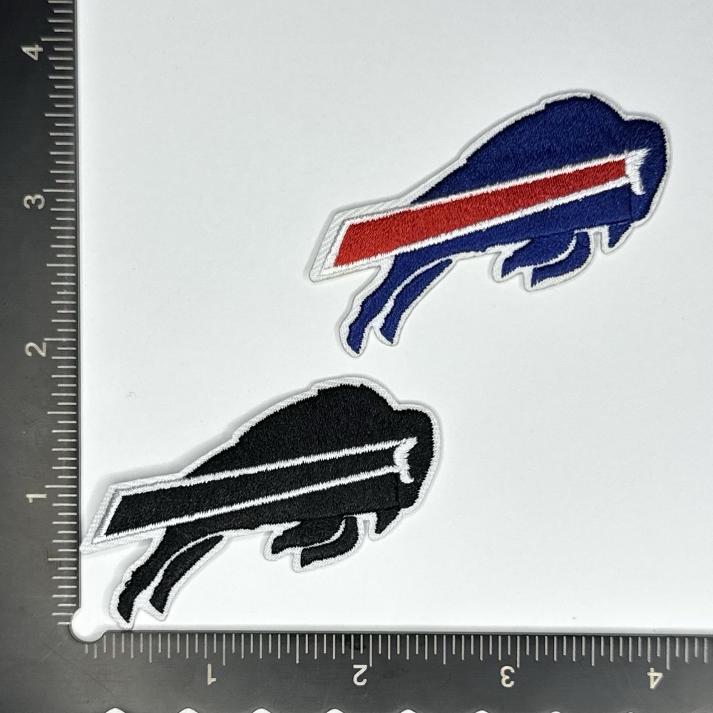 Buffalo Bills Black Iron/Sew On Embroidered Patch