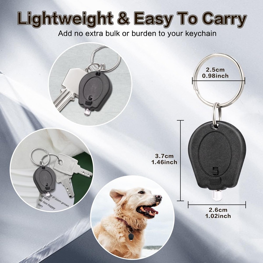 12 Pack Ultra Bright Mini LED Keychain Flashlight, Small Key Ring Flashlight,...