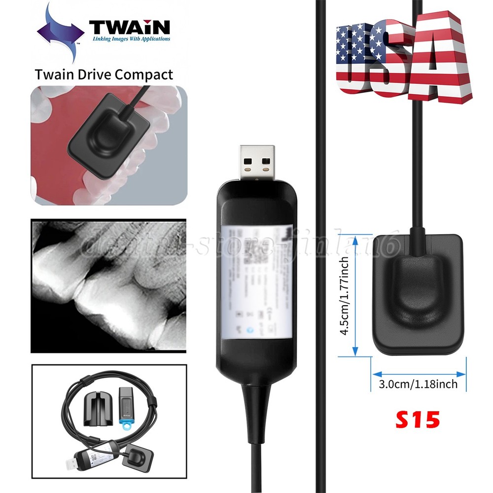 Dental Sensor Unit digital Sensor Image HD Sensor Size 1.5(TWAIN Drive Compact)