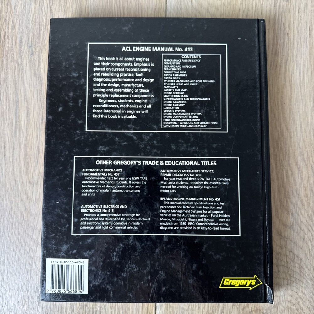 ACL Engine Manual Modern Engine Reconditioning Practice Gregory’s Pre Owned