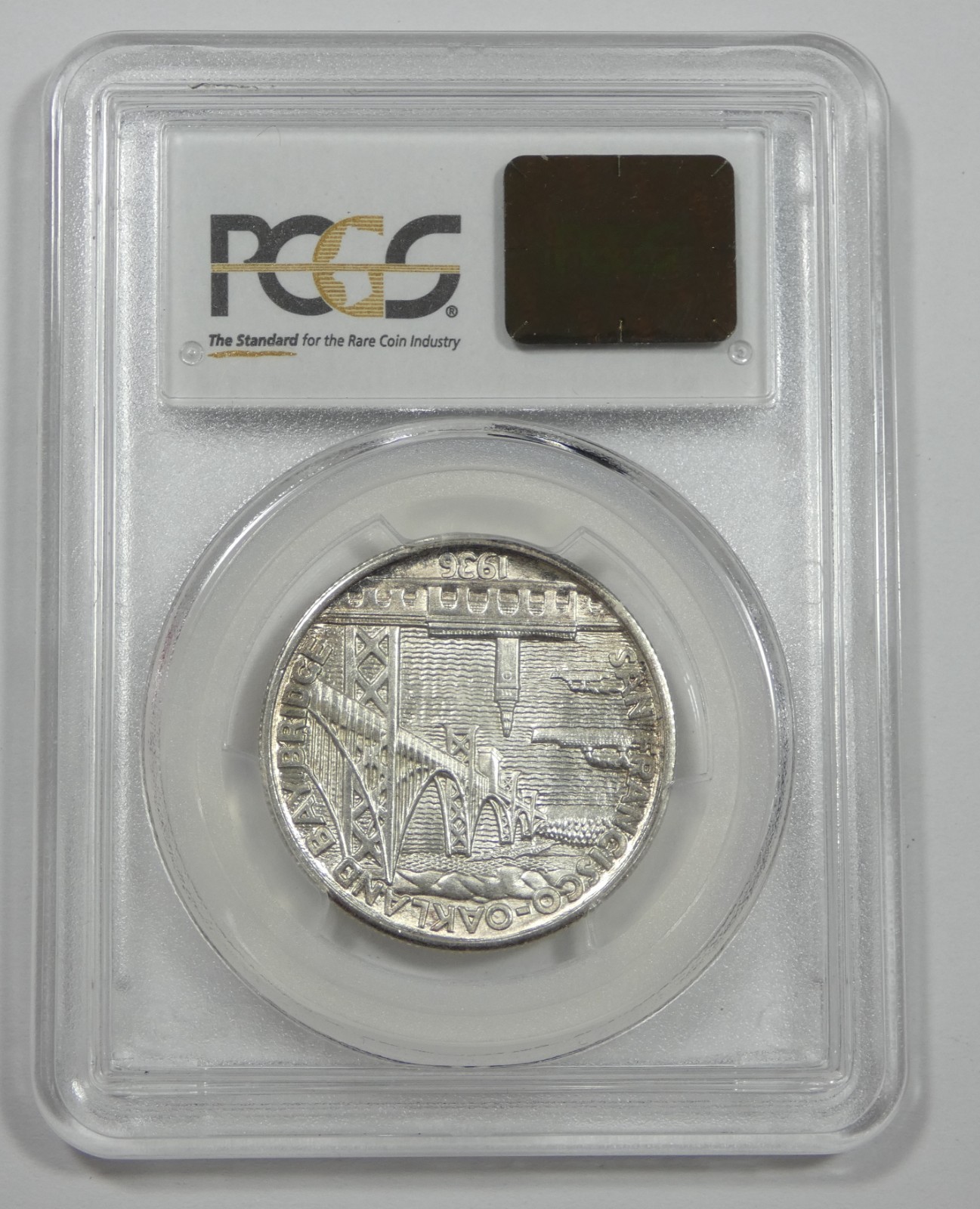 1936-S Bay Bridge Commemorative Silver Half Dollar CERTIFIED PCGS MS 65