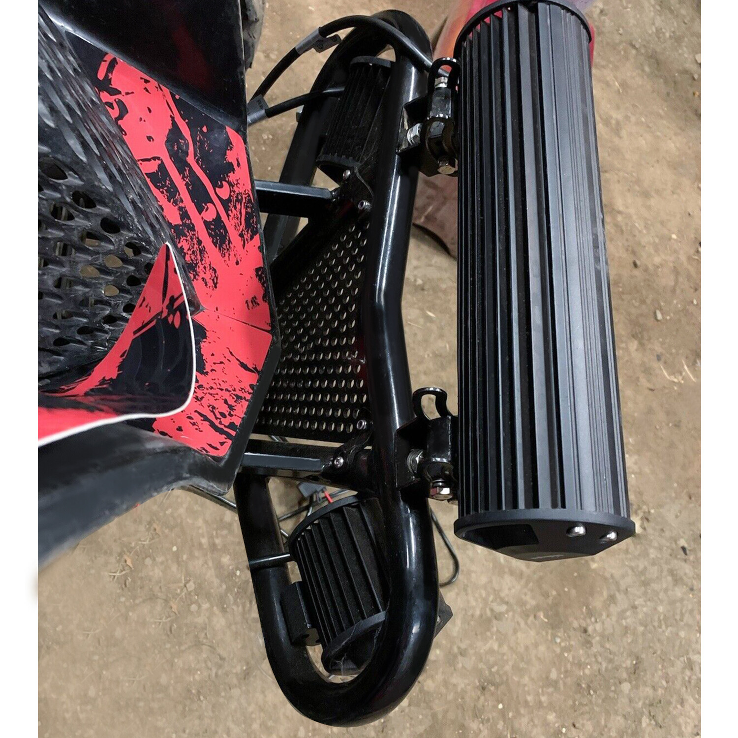 KOJEM For LTZ 400/KFX 400/DVX 400 Arctic Cat Kawasaki Suzuki Front Bumper Black