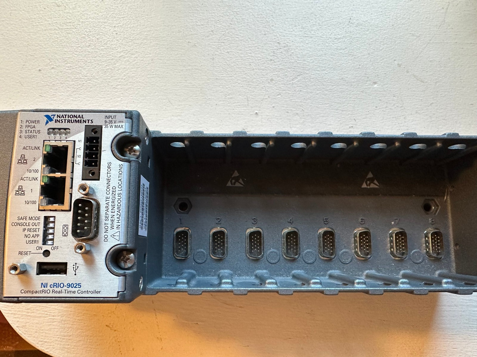 National Instruments NI cRIO-9025 Real-Time controller. With cRIO9114 8 slot.