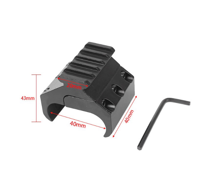Universal 20mm Rail Base Adapter Converter Barrel Scope Mount 1PC