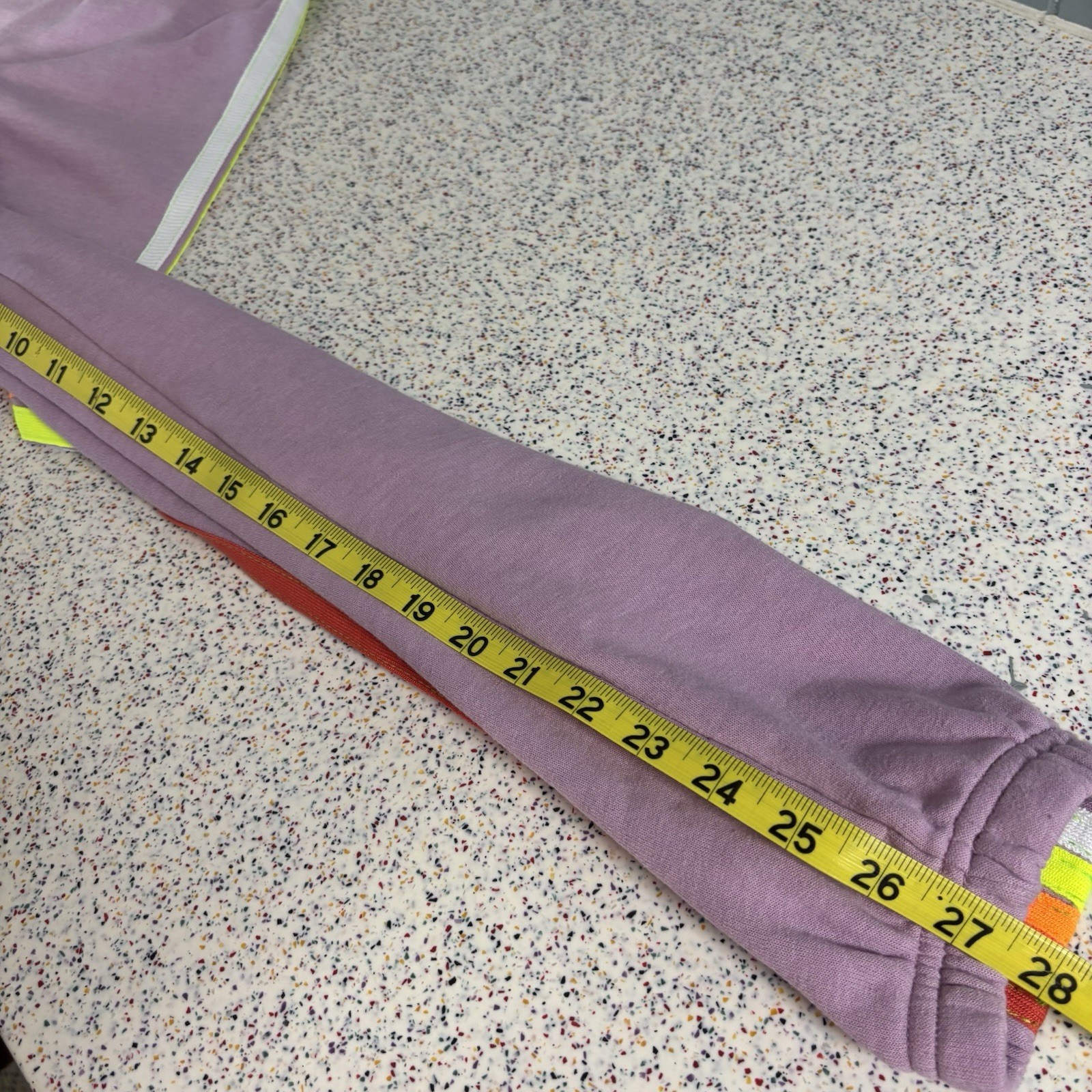 AVIATOR NATION 5 Stripe Sweatpants Maeve/White Neon XS Bottoms Extra Small Long