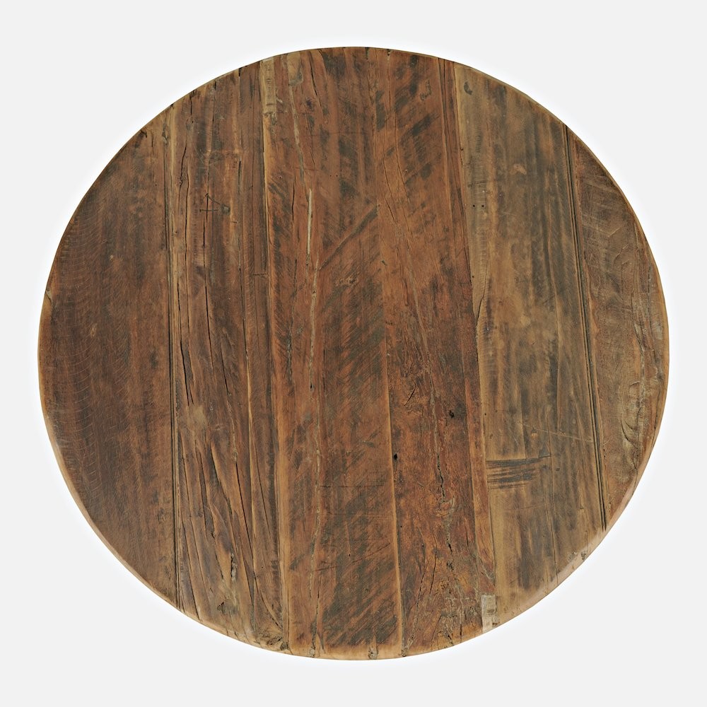 Reclamation 36" Round Rustic Reclaimed Solid Wood Coffee Table