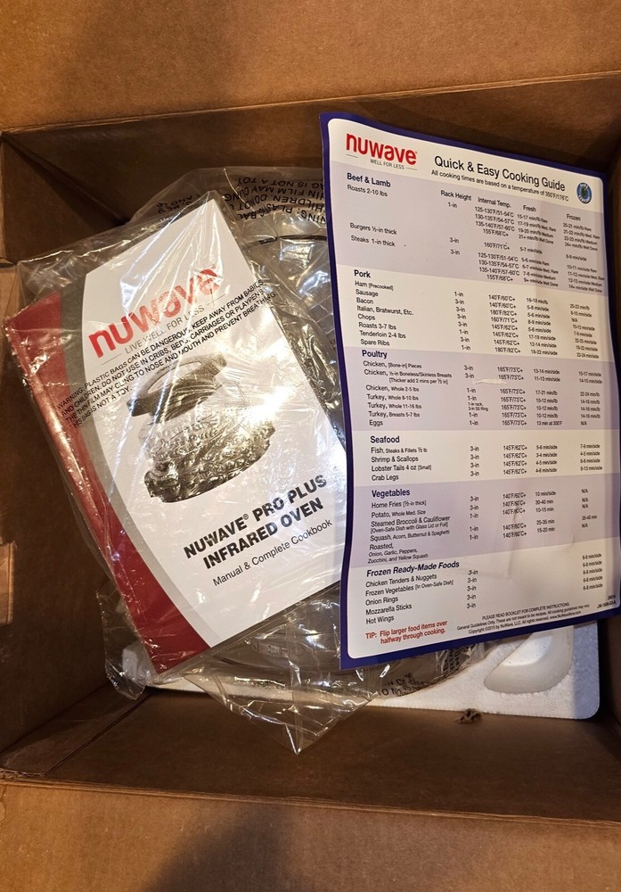 NuWave Pro Plus Oven - Digital temperature control 1500 WATTS conduction heat