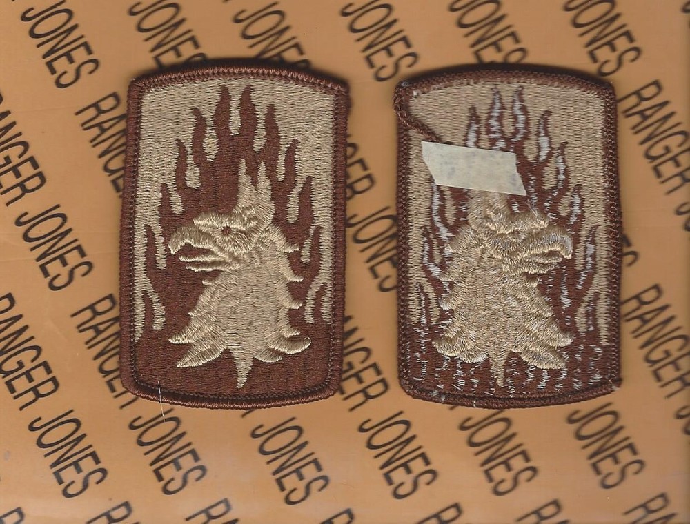 US Army 12th Aviation Brigade Desert DCU 3" uniform patch m/e