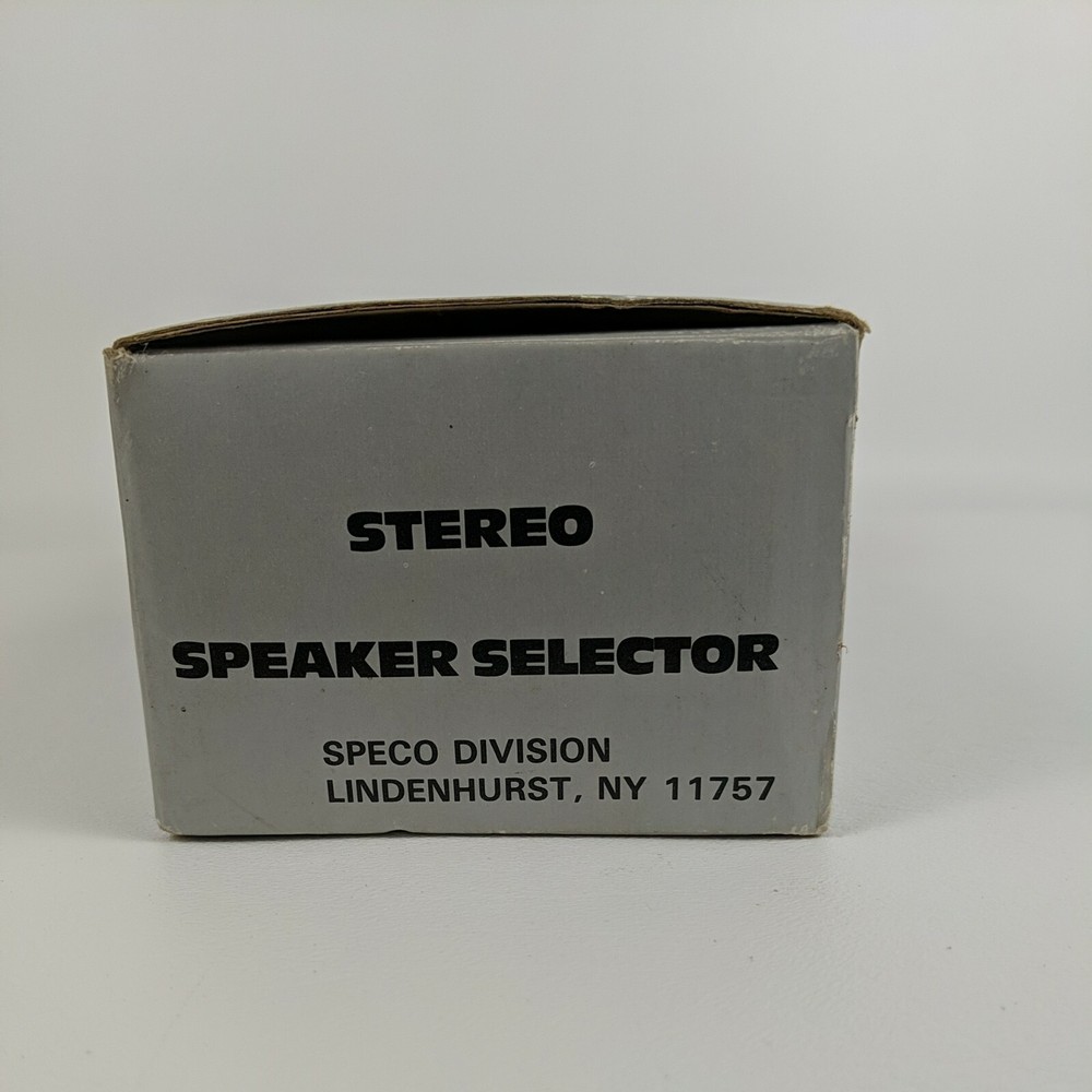 SPECO Stereo Speaker Selector SSB-5