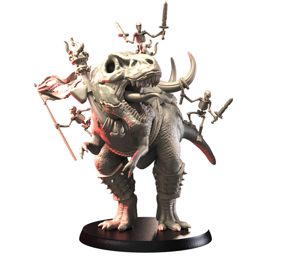 Dungeons & Dragons NPC Enemy - Skeleton Army - Colossus - Dinosaur, Dragon