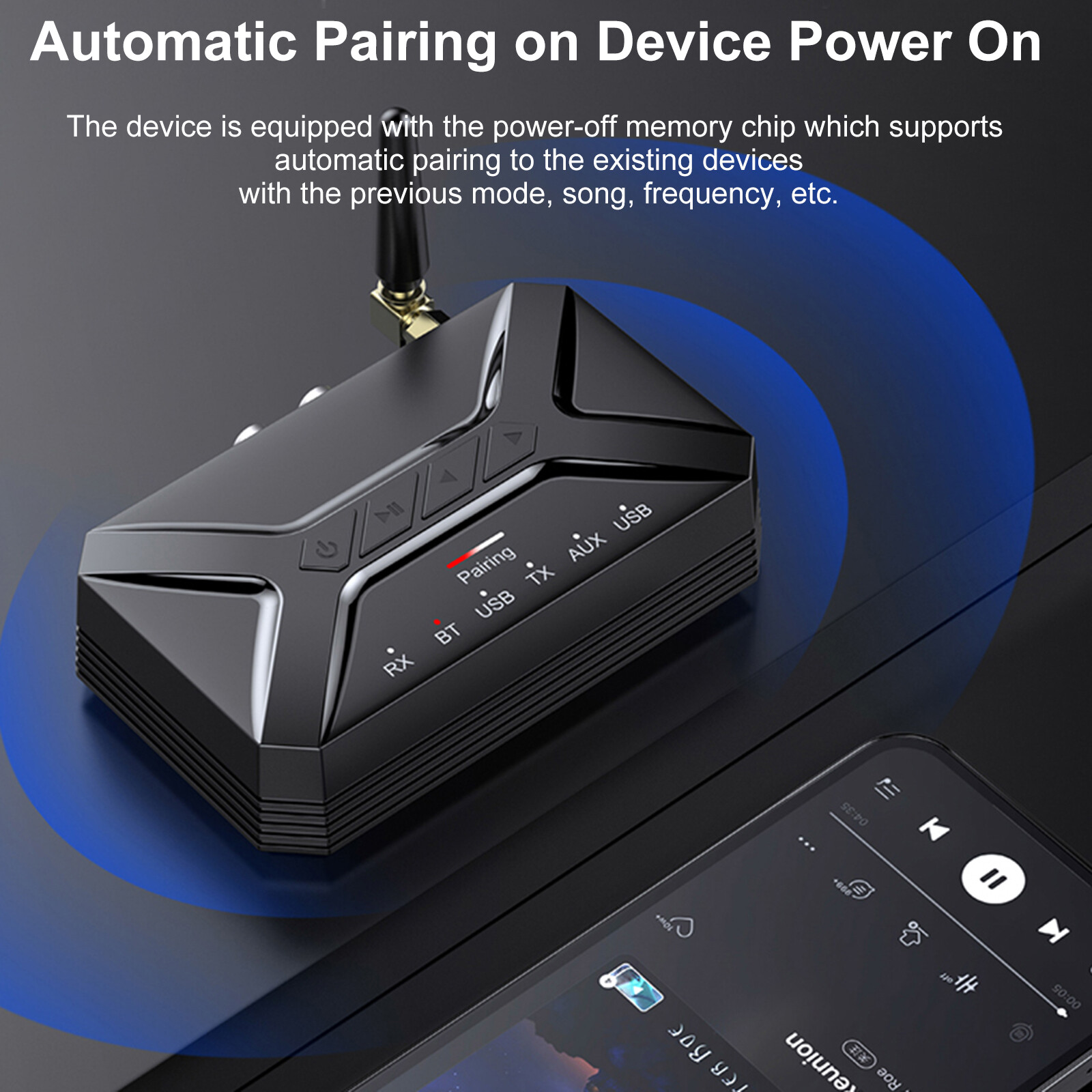 Long Range Bluetooth Transmitter Receiver Wireless Home Car Stereo Audio Adapter