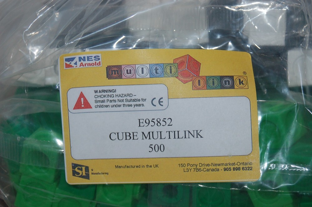 NES Arnold Cube MULTILINK, 10 Colors Set/500 Item #E95852 Teaching Manipulative