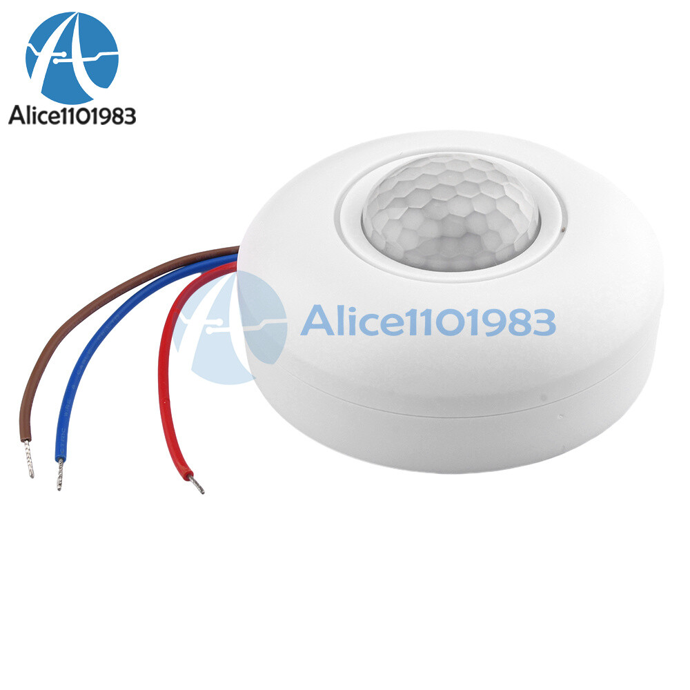 AC85-265V Infrared PIR Motion Induction Sensor 360° Detection For Ceiling Light