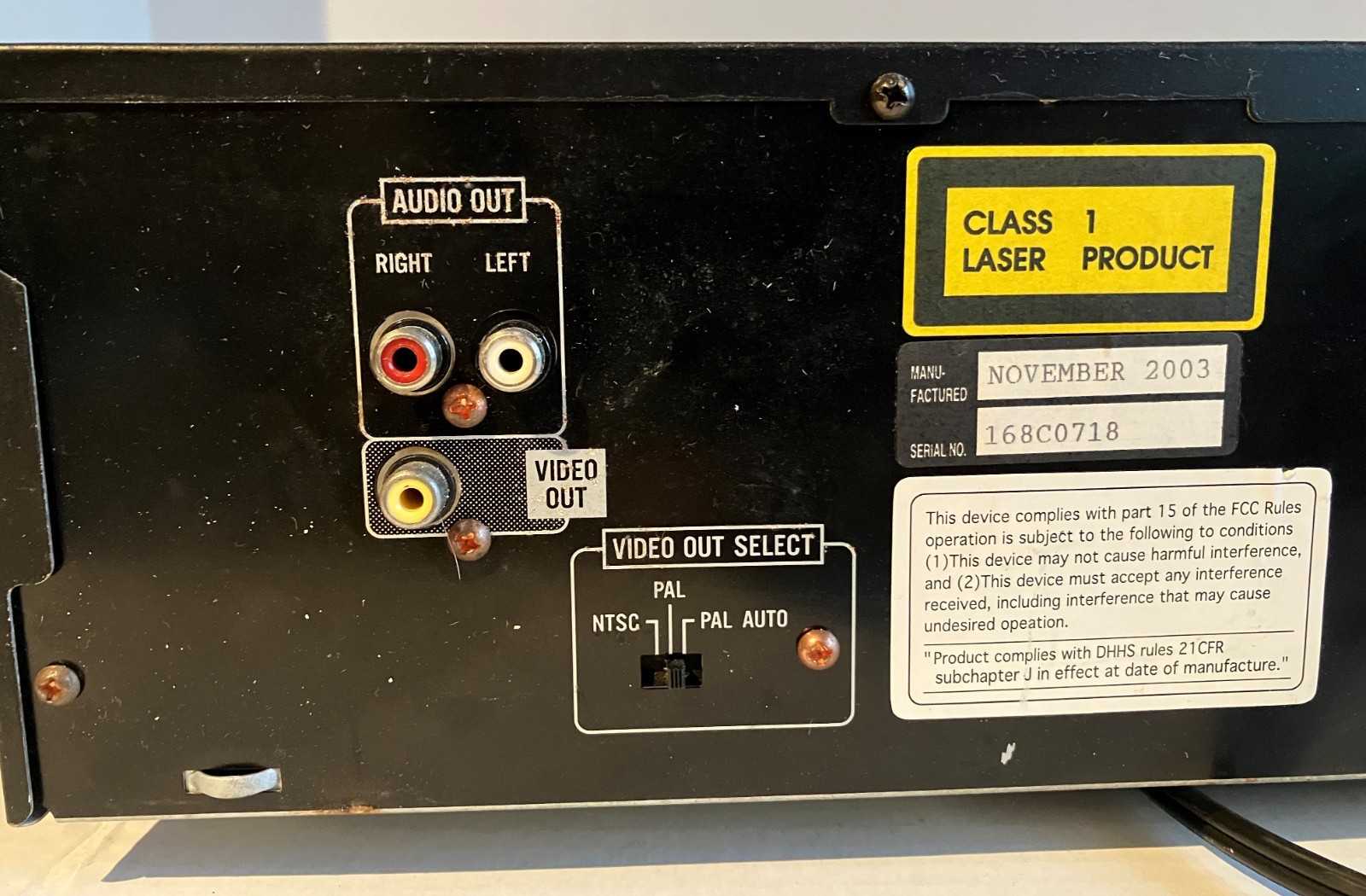 RSQ-SV222 Video CD VCD Karaoke Player With Power Cord No Remote