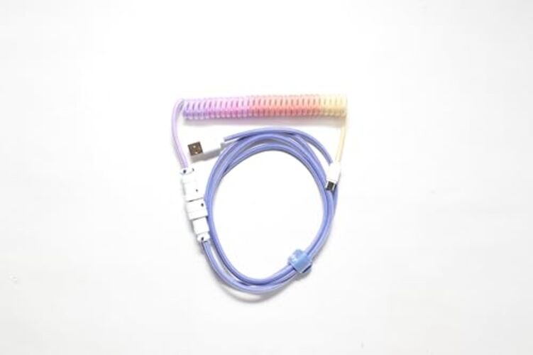 Keyboard Coiled Cable V2: Type-C, 5-pin Aviation Plug Terminal, Afterglow
