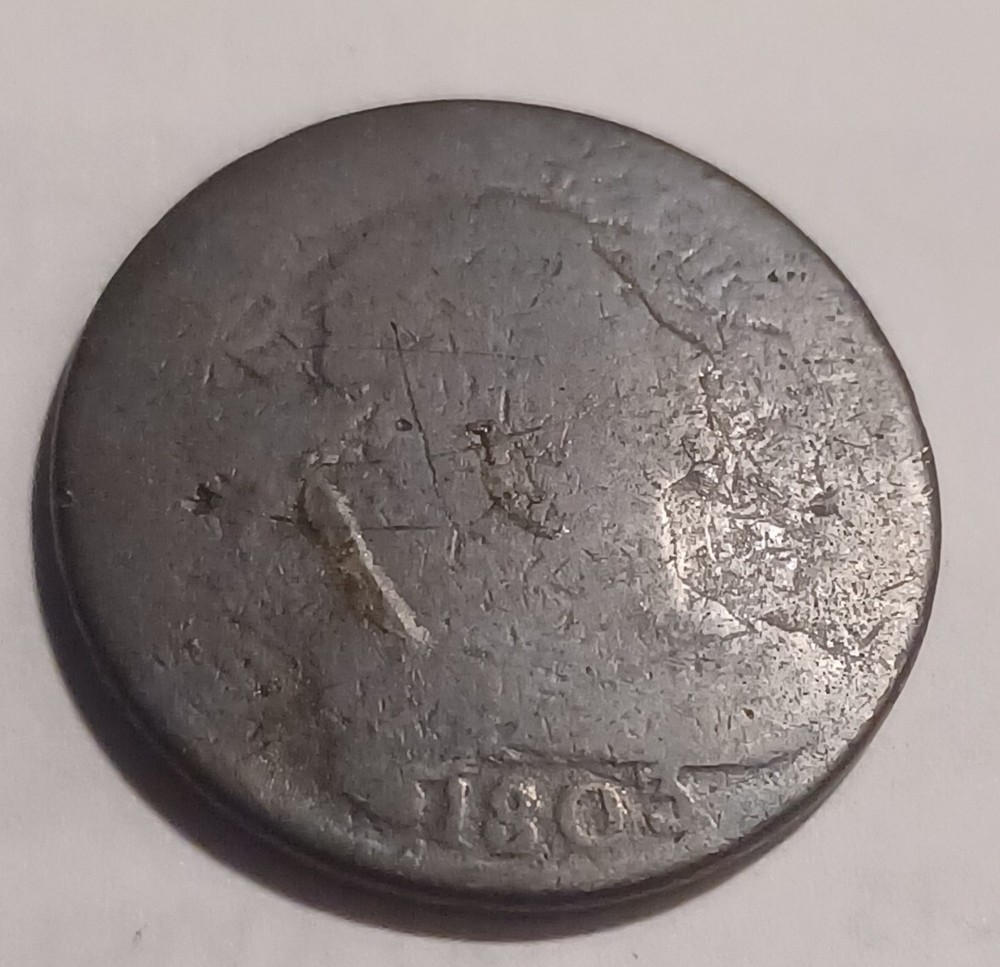 1803 Draped Bust ONE Cent Copper Coin