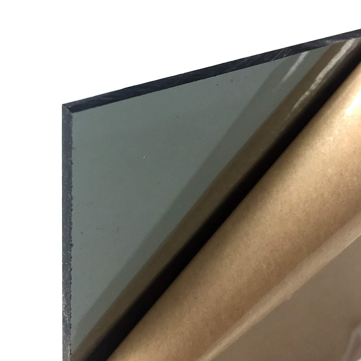 Polycarbonate Sheet Plastic Sheet, Choose Size, Thickness, Colors Gray & Clear