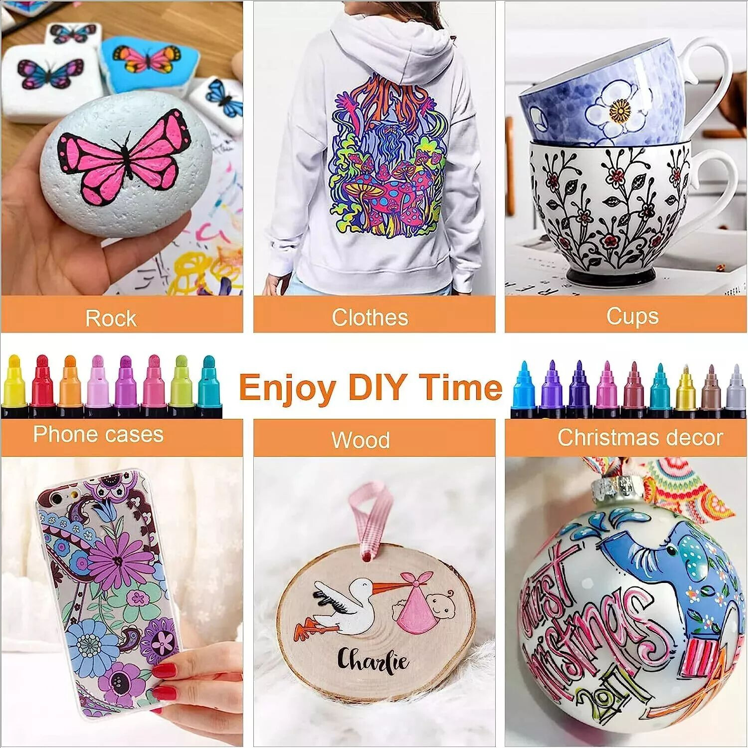 12/36 Acrylic DC marker pen Permanent Paint Water-Based Art Multifunction DIYpen