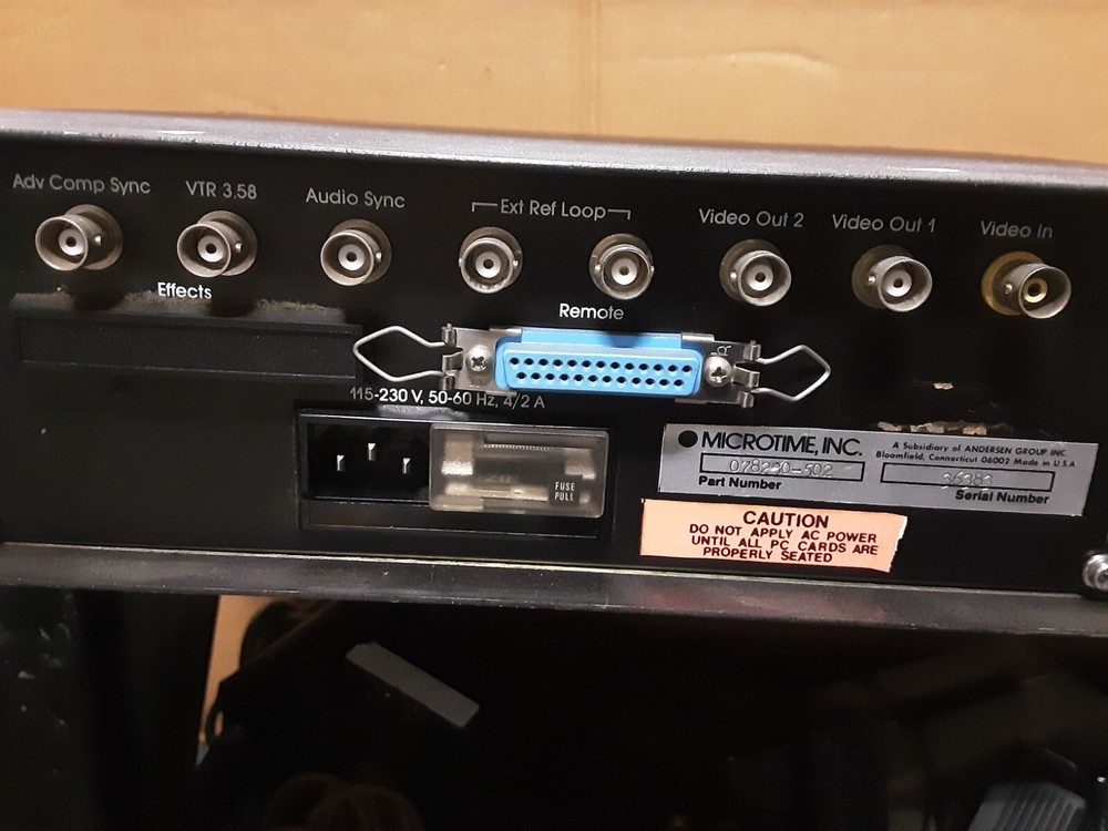 Used MICROTIME S-230 TBC Frame Synchronizer