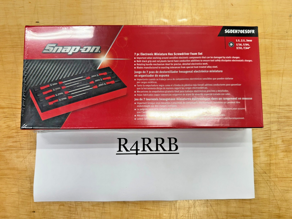 Snap-on Tools NEW 21pc Electronic Mini MIX Screwdriver 3 different Foam Sets