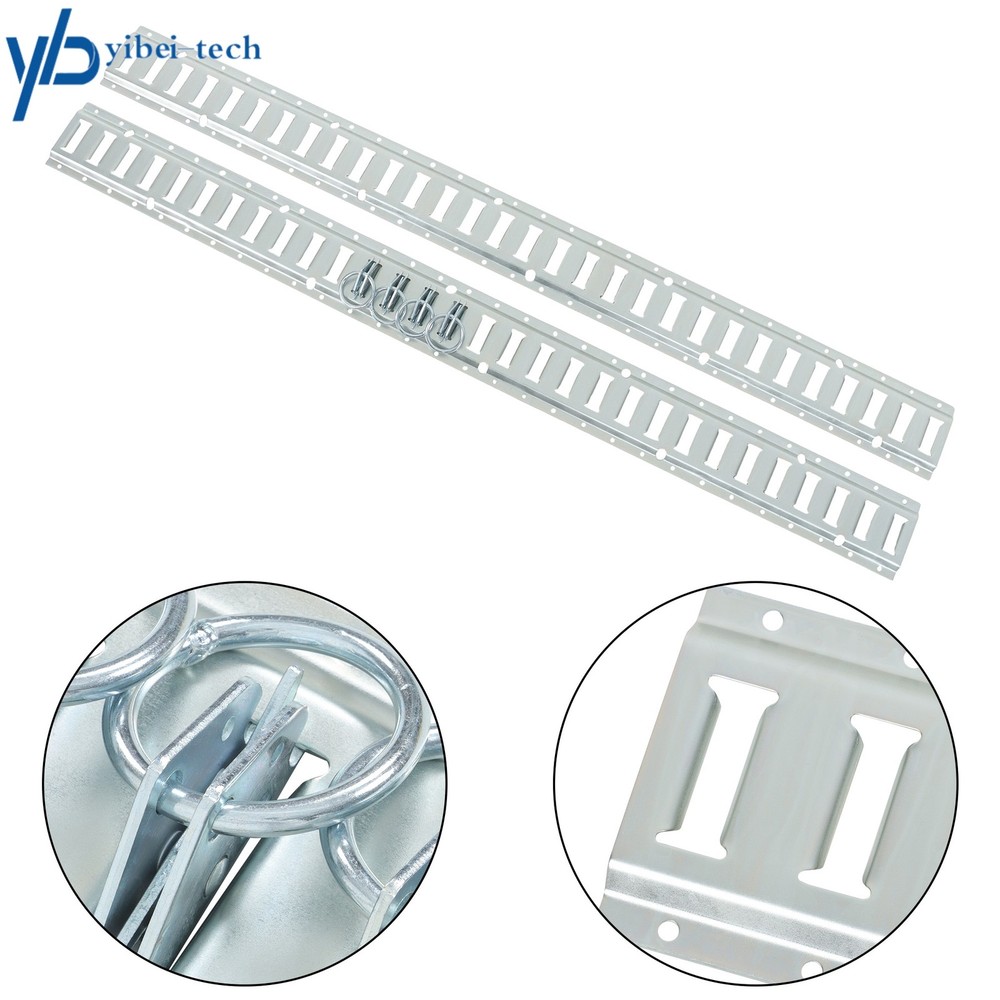 12 Pack 5' E Track Tie Down Rail Kit Galvanized For Vans Trailers Cargo Trailer
